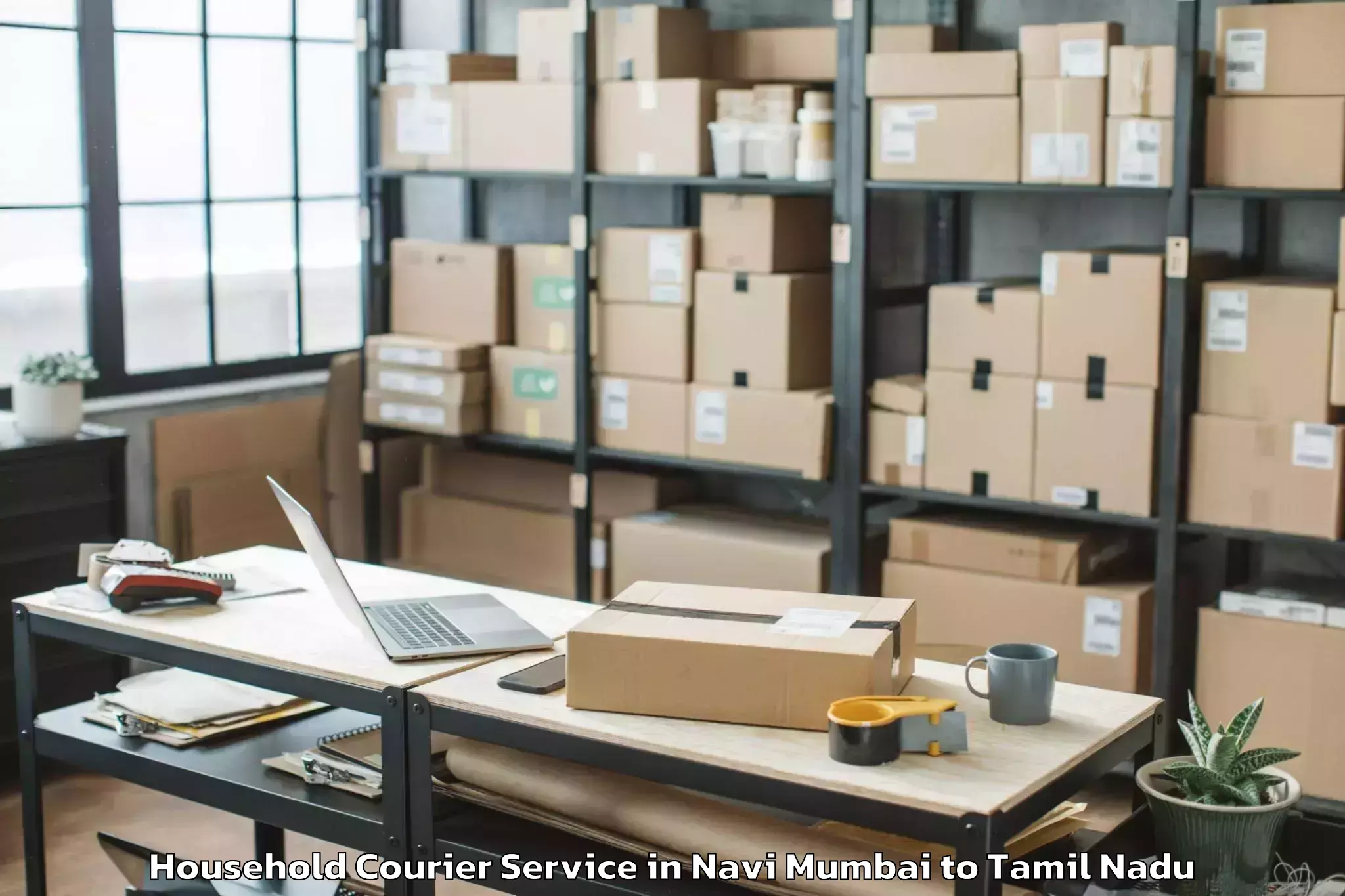 Trusted Navi Mumbai to Kadayanallur Household Courier